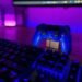 Video game controller and illuminated keyboard